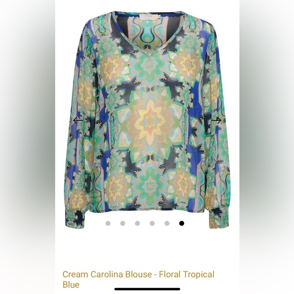 Carolina silk blouse by Cream - Picture 14 of 17